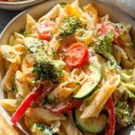 Vegan Pasta Primavera with Creamy Garlic Cashew Sauce 20 Vegan Pasta Primavera with Creamy Garlic Cashew Sauce