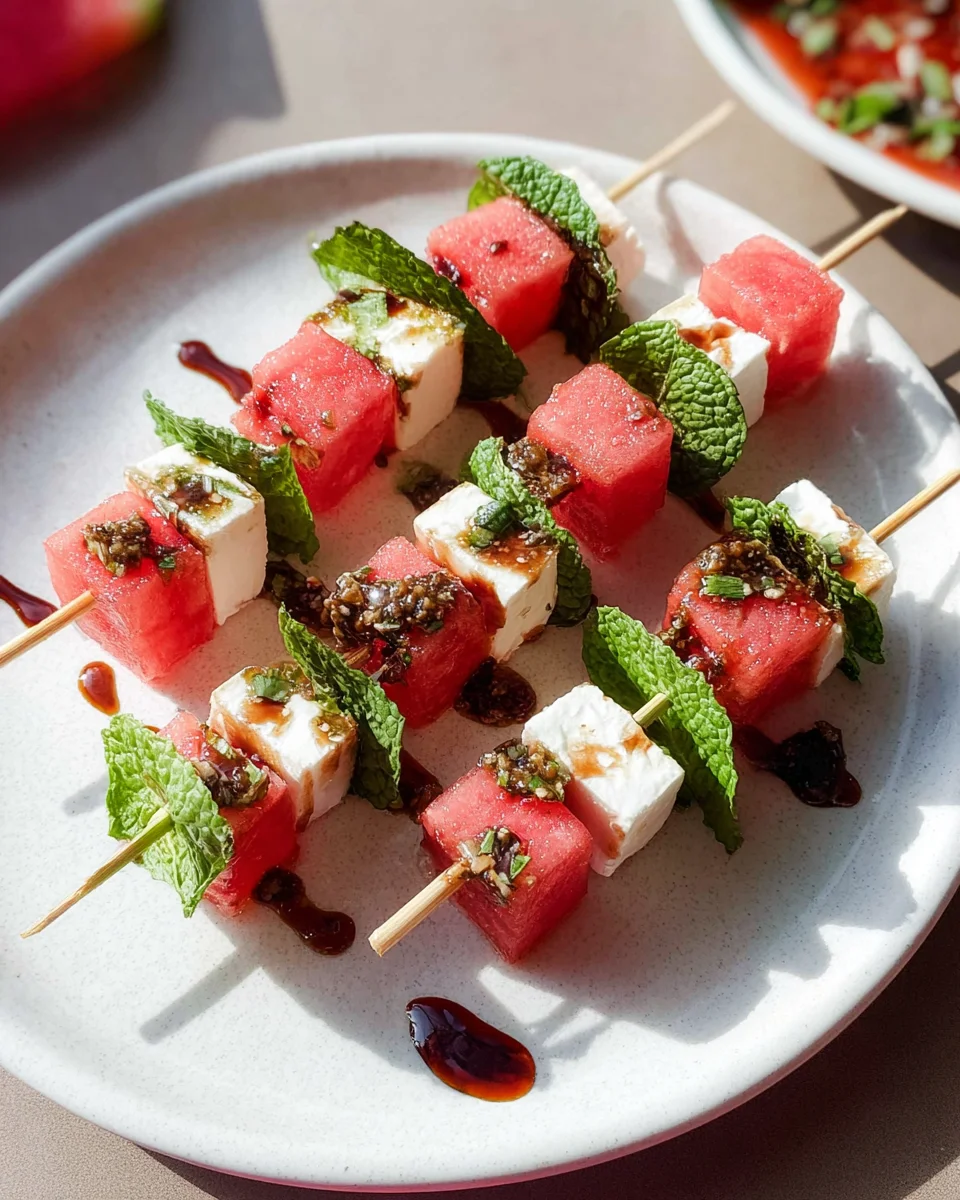 Watermelon-Feta Skewers 15 Watermelon-Feta
