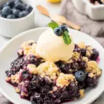 4 Ingredient Blueberry Cobbler