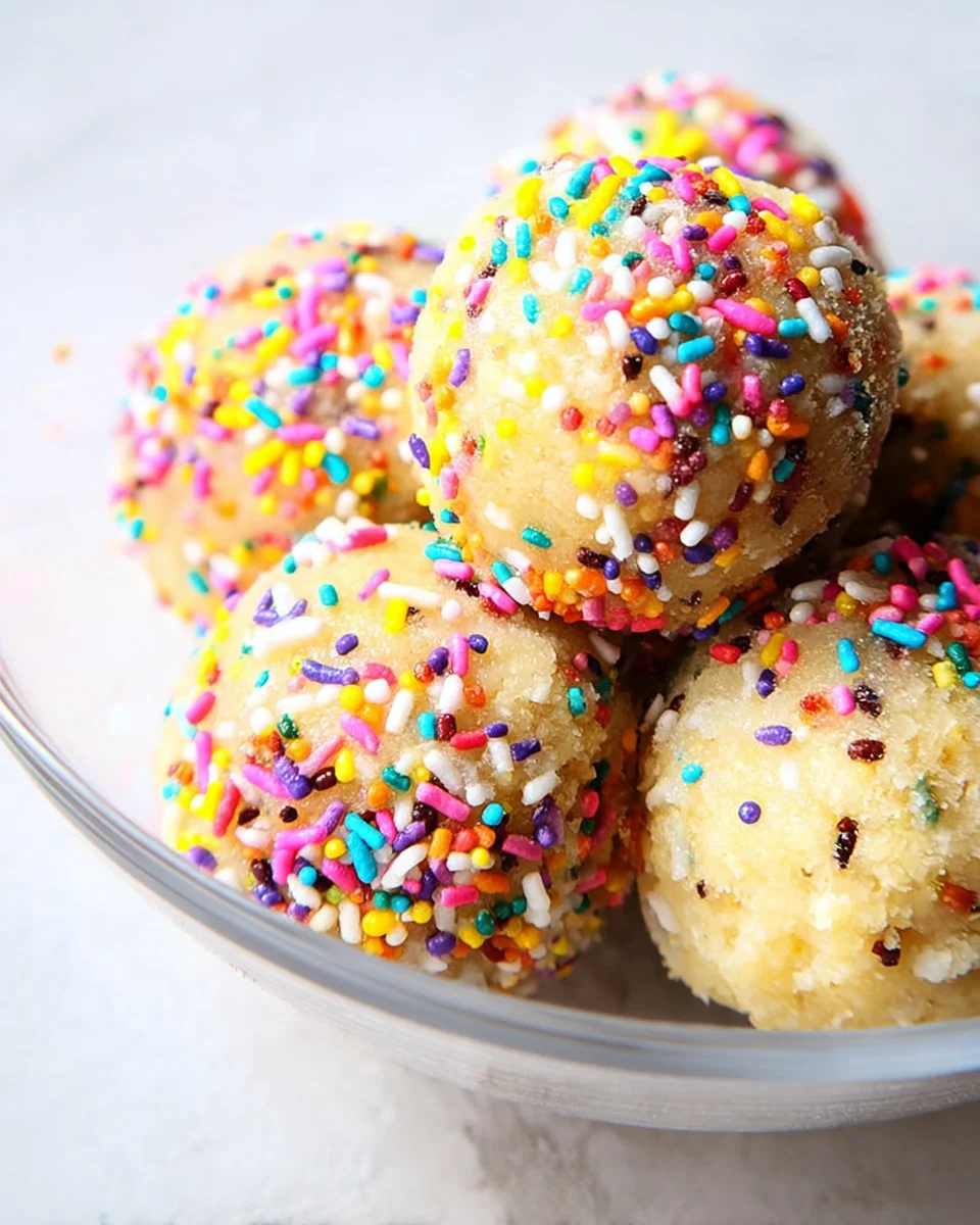 Applesauce Birthday Cake Protein Balls 15 Applesauce