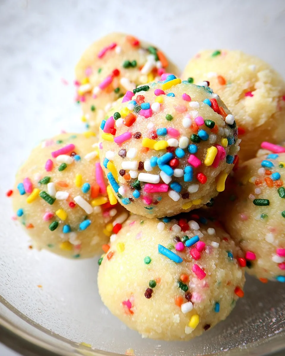Applesauce Birthday Cake Protein Balls 16 Applesauce