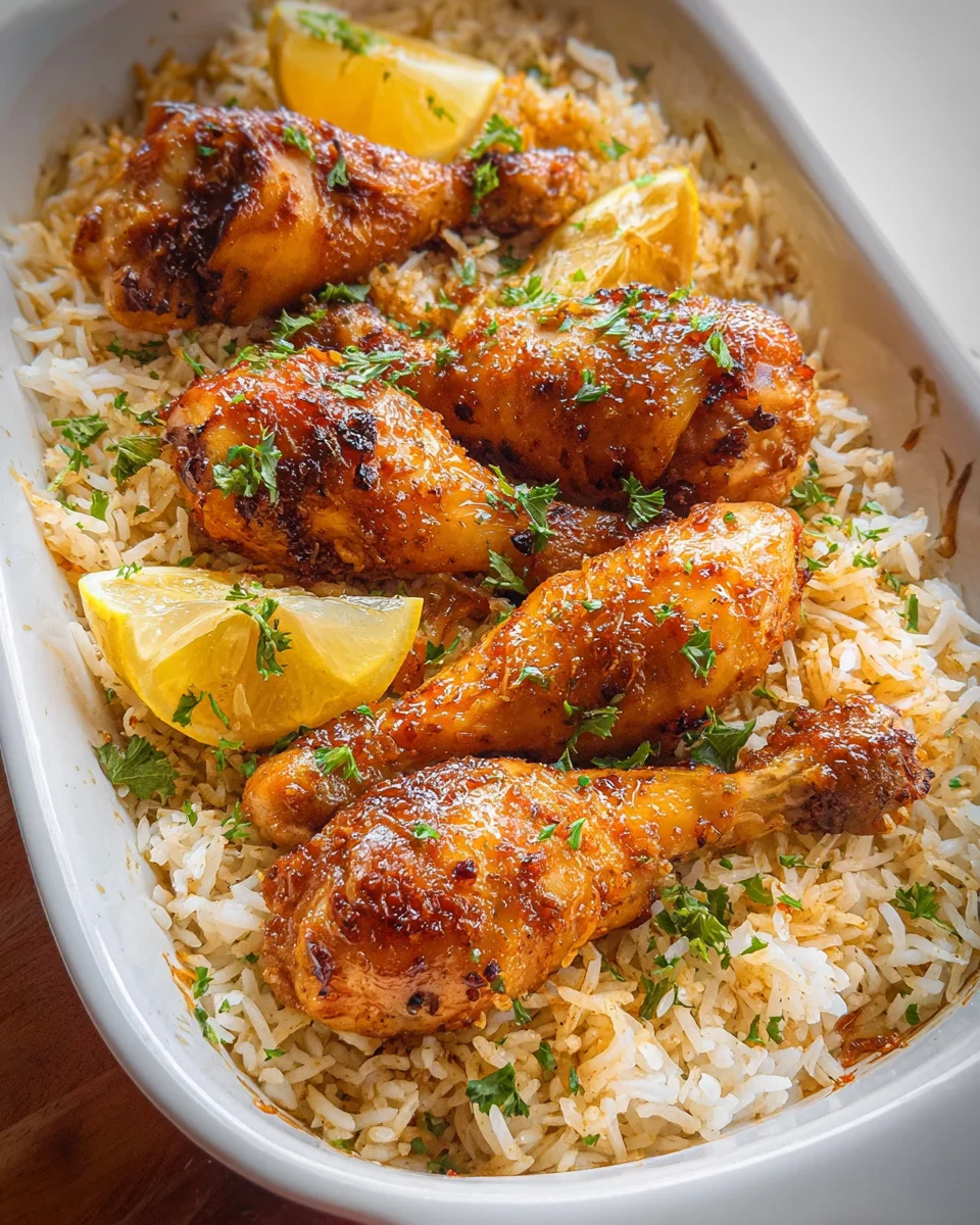 Baked Chicken Legs and Rice 29 Baked