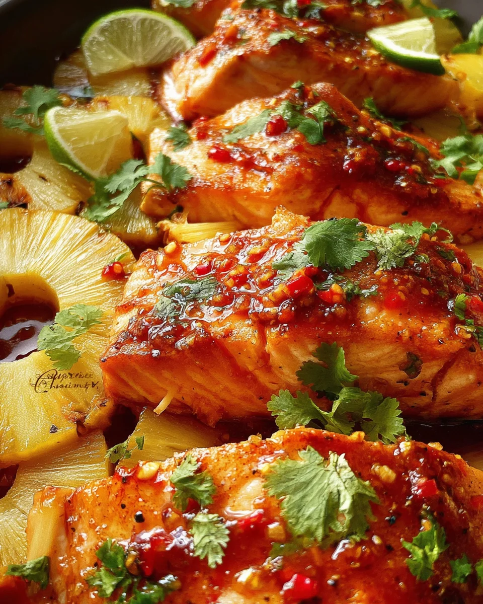 Baked Pineapple Salmon