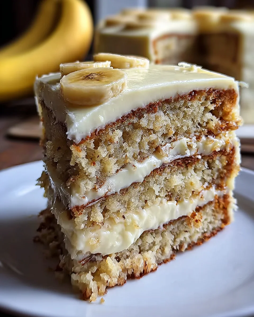 Banana Cake with Cream Cheese Frosting