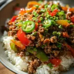 Beef and Pepper Rice Bowl 22 Beef and Pepper Rice Bowl