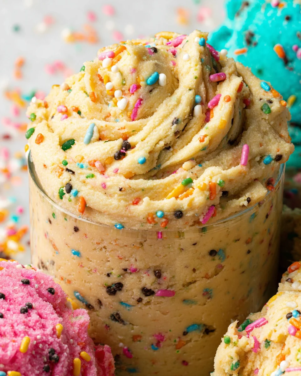 Birthday Cake Protein Cookie Dough