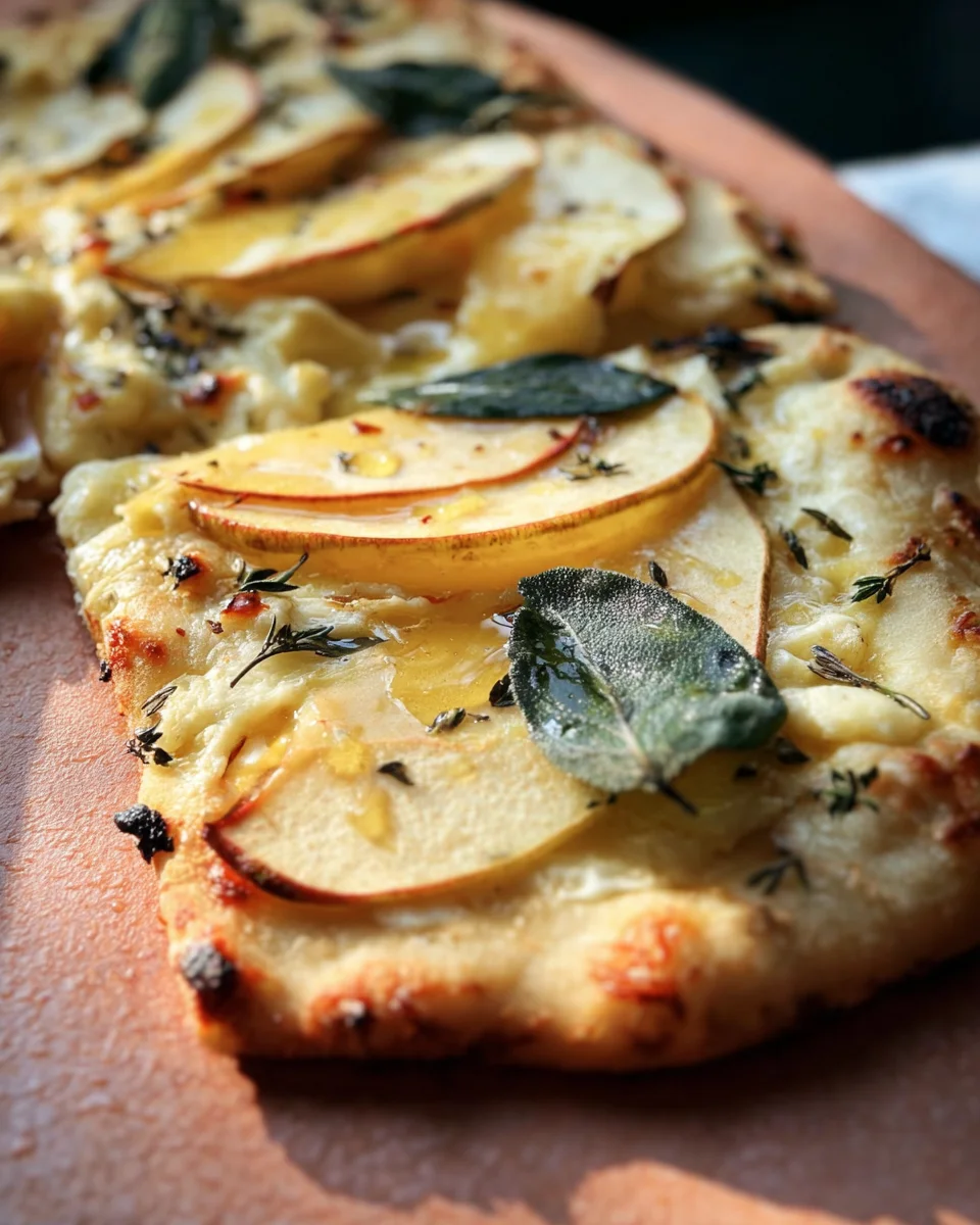 Brie and Apple Flatbread