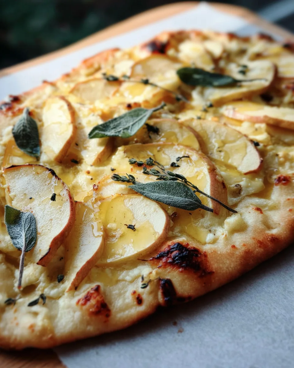 Brie and Apple Flatbread 16 Brie