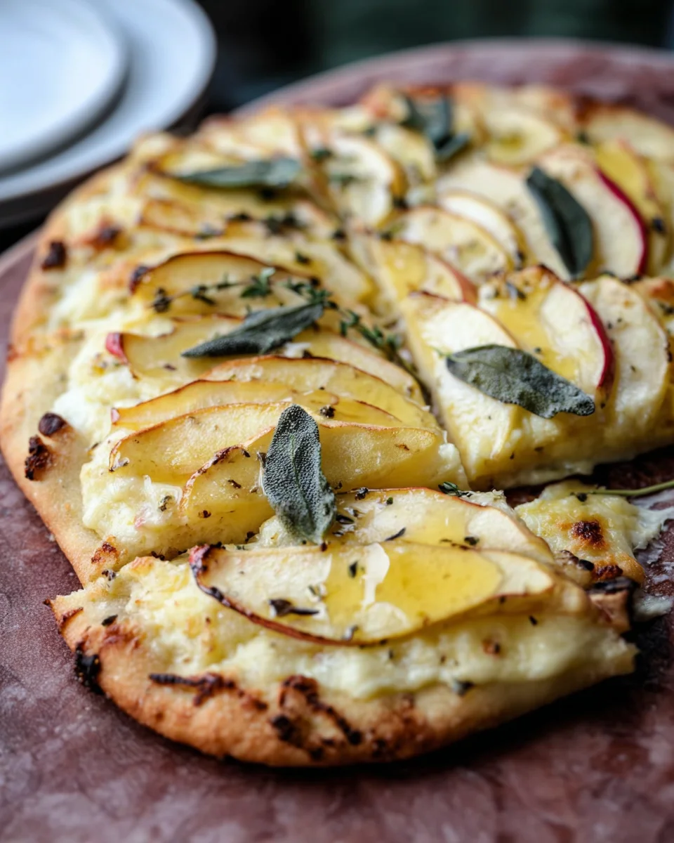 Brie and Apple Flatbread 17 Brie