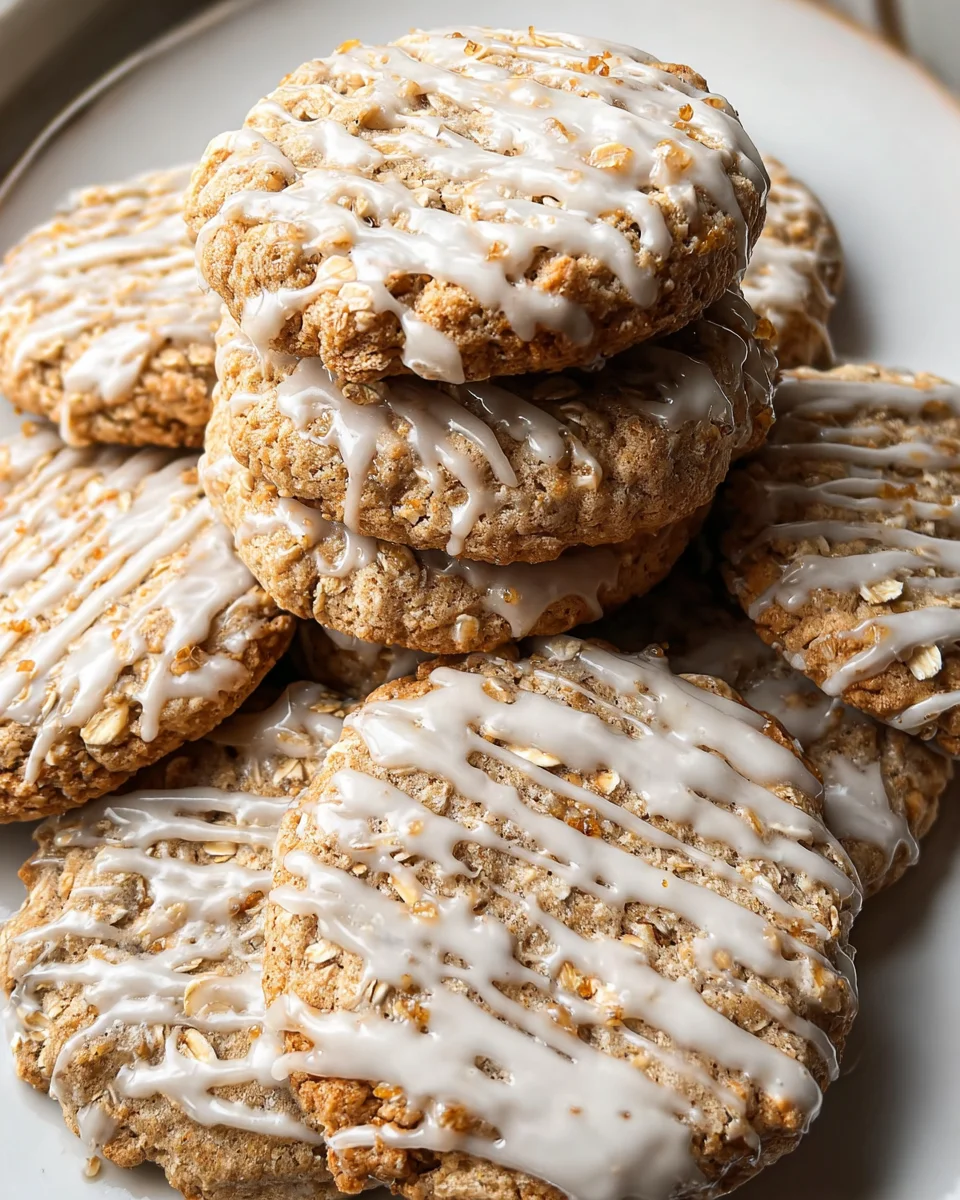 Brown Butter Iced Oatmeal Cookies Recipe