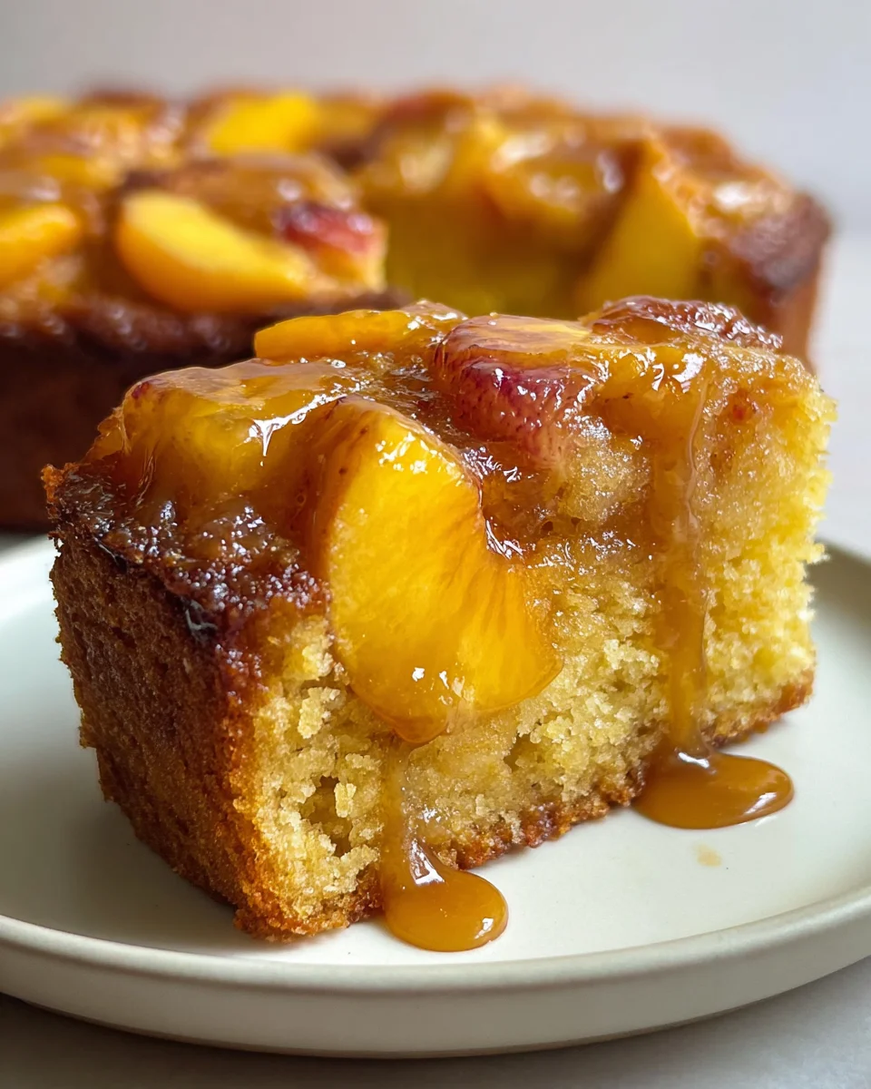 Brown Sugar Peach Cake