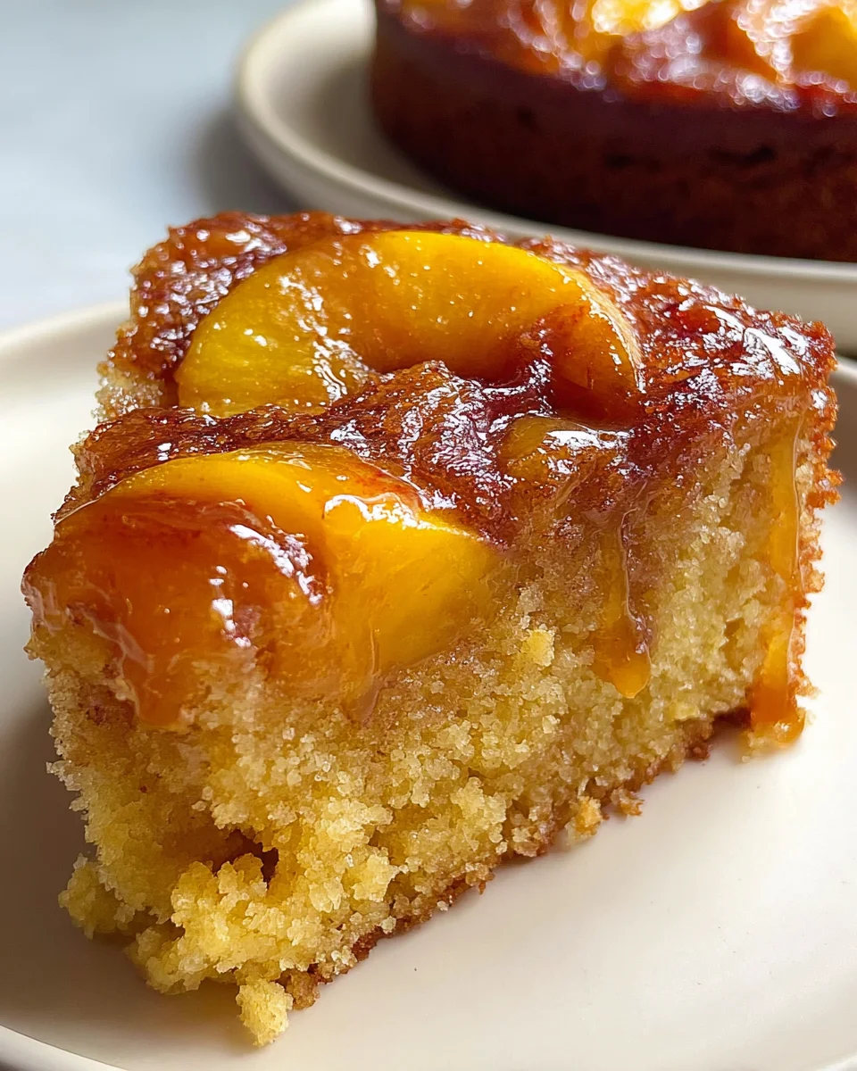 Brown Sugar Peach Cake 21 Brown