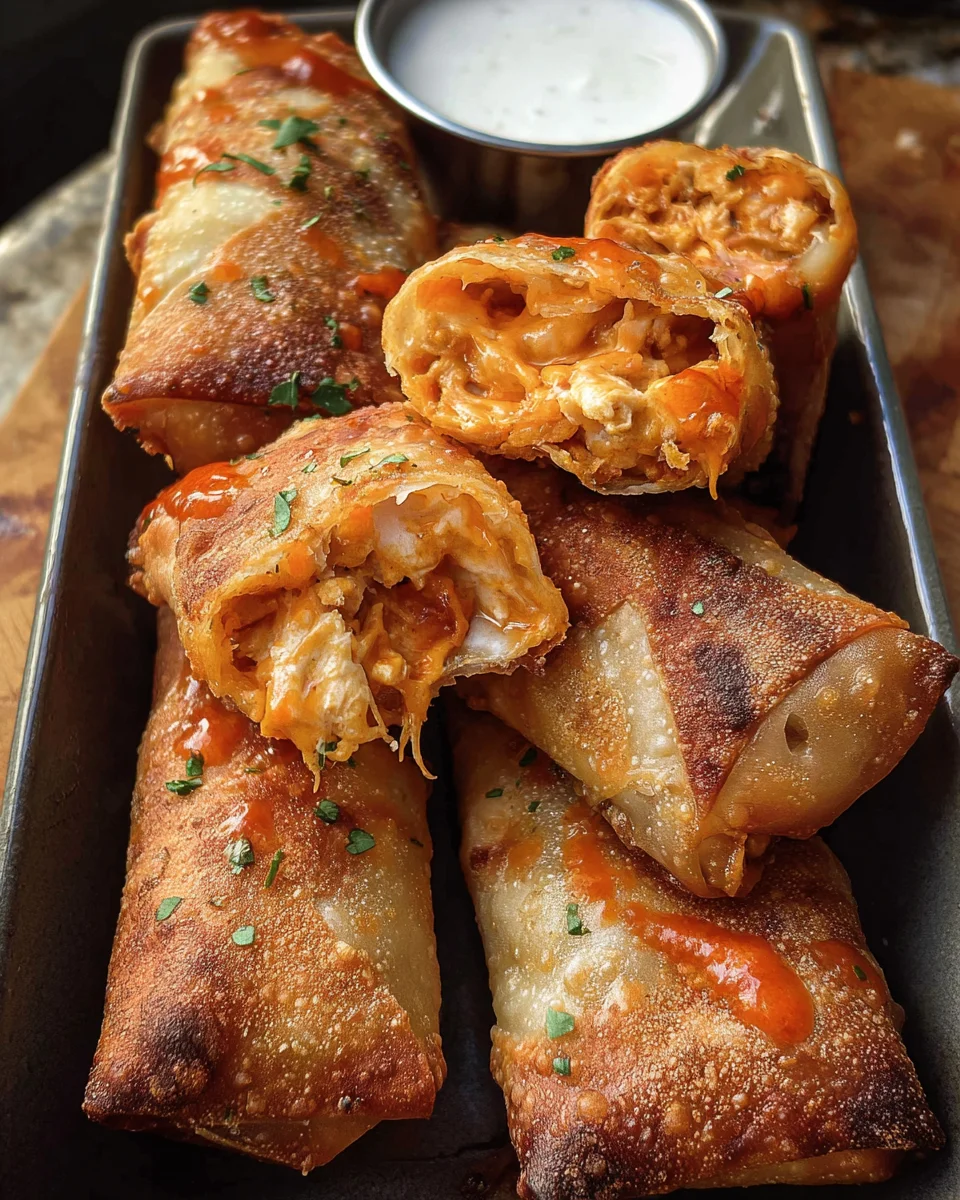 Buffalo Chicken Egg Rolls 17 Buffalo