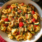 Cheese Tortellini with Summer Veggies 24 Cheese Tortellini with Summer Veggies