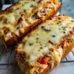 Cheesy Chicken Garlic Bread Sandwich