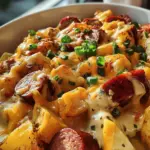 Cheesy Ranch Potatoes and Smoked Sausage