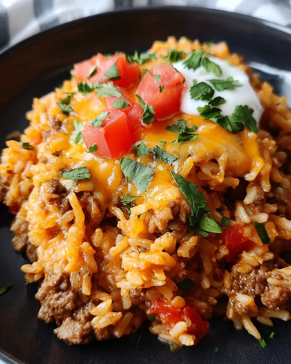Cheesy Taco Rice Recipe