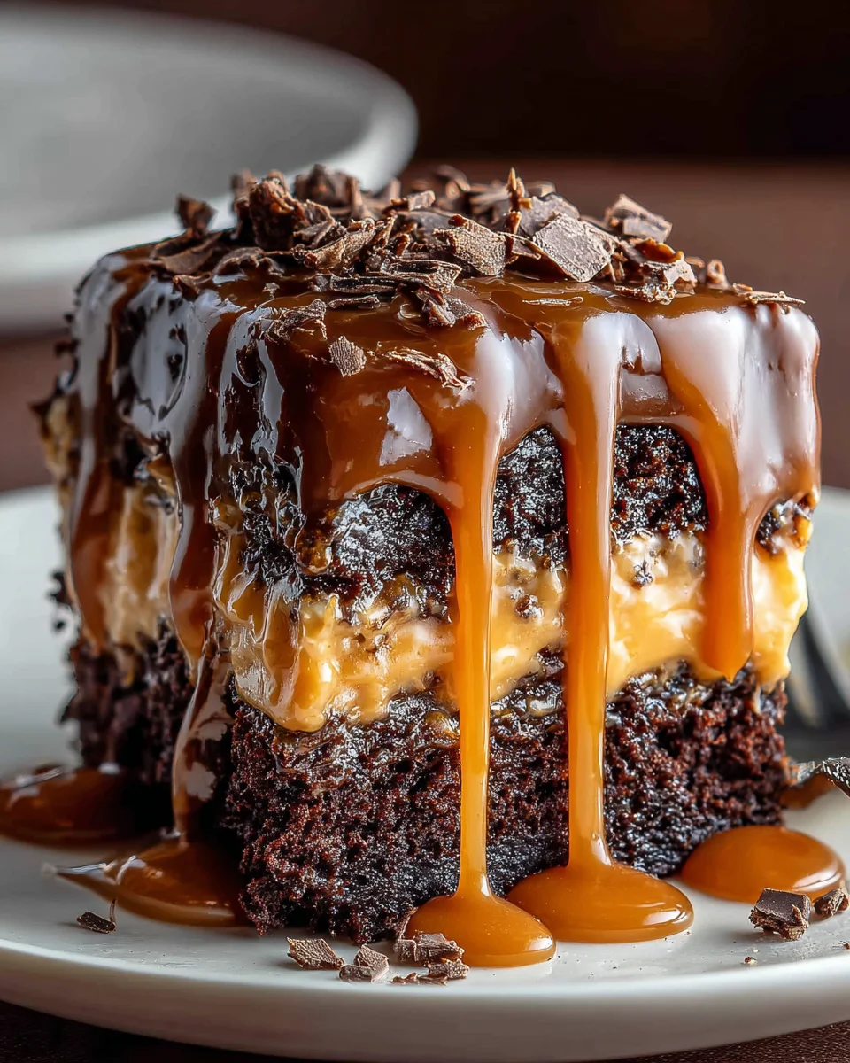 Chocolate Caramel Dump Cake Recipe 18 Chocolate