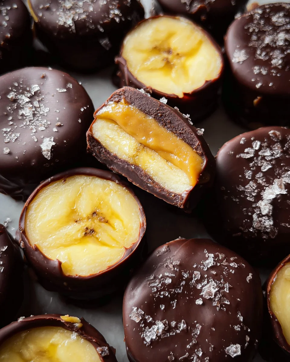 Chocolate Peanut Butter Banana Bites