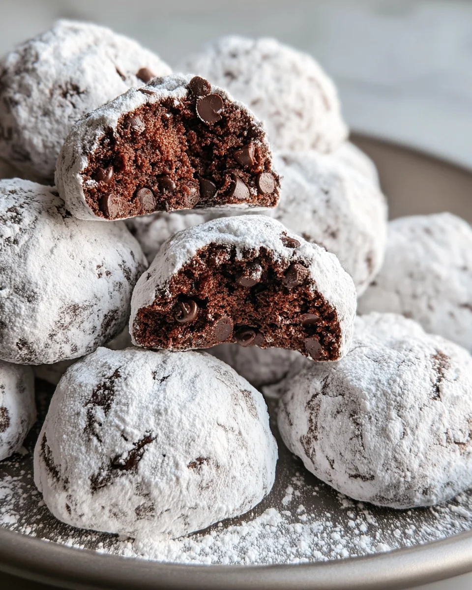 Classic Chocolate Snowball Cookies