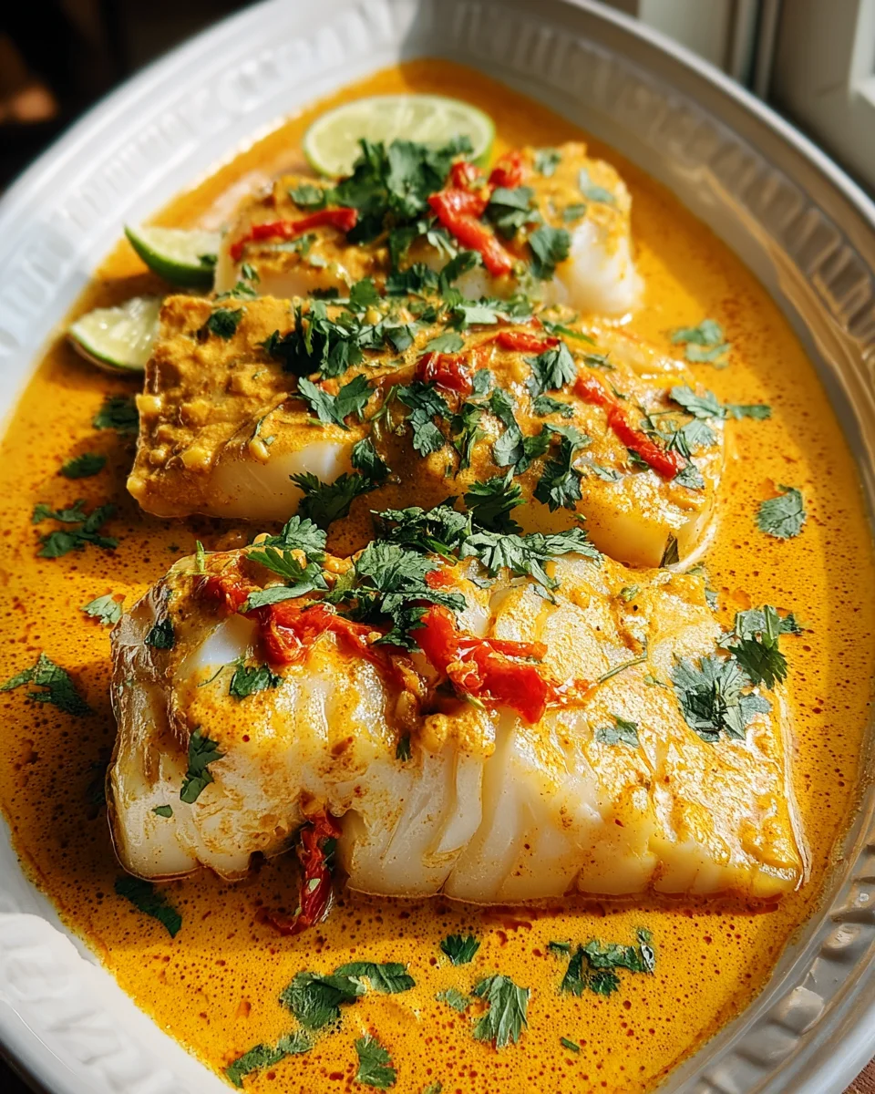 Coconut Curry Baked Cod