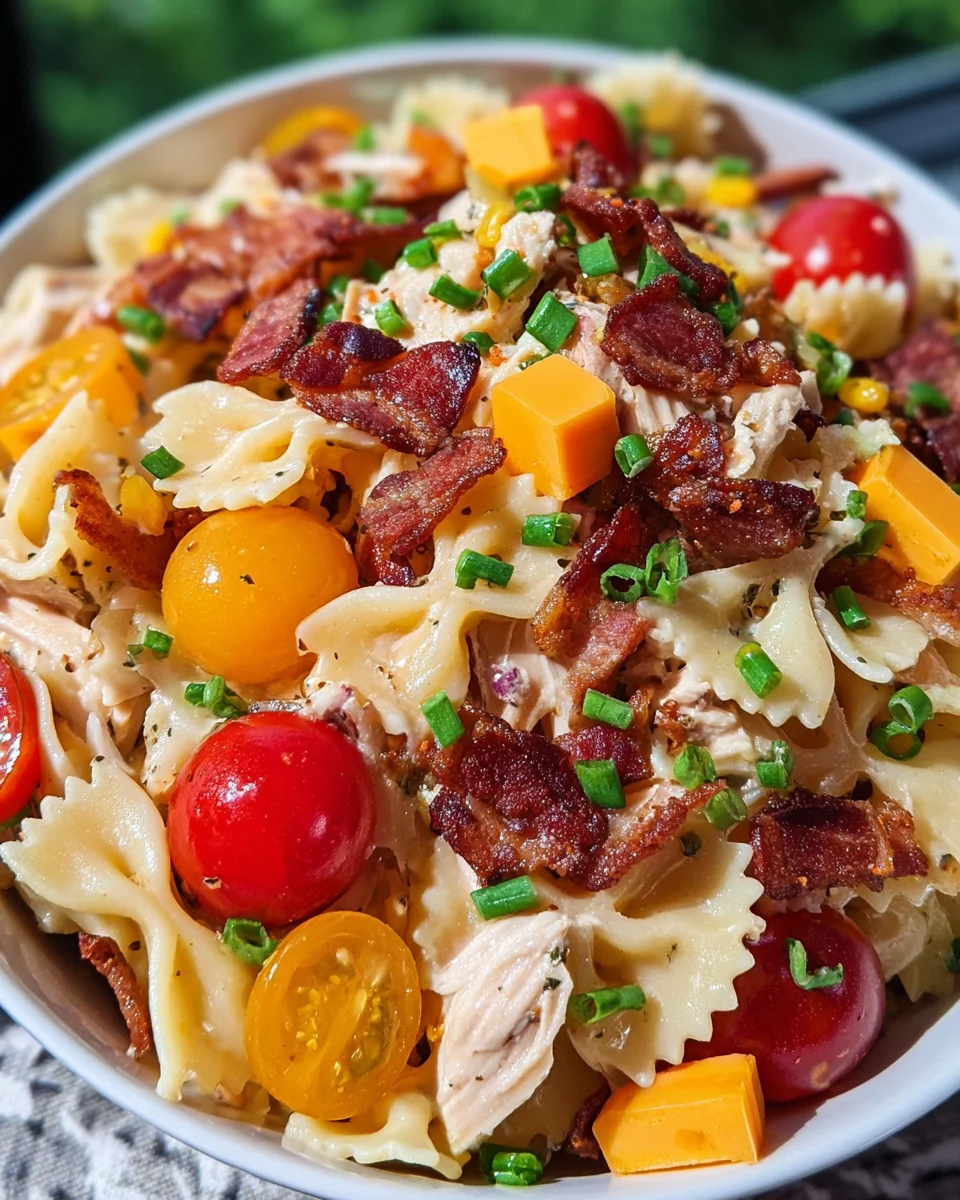 Crack Chicken Pasta Salad