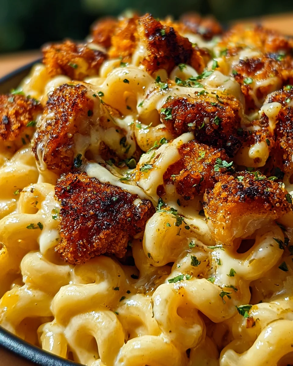 Creamy Honey Pepper Chicken Mac and Cheese Delight