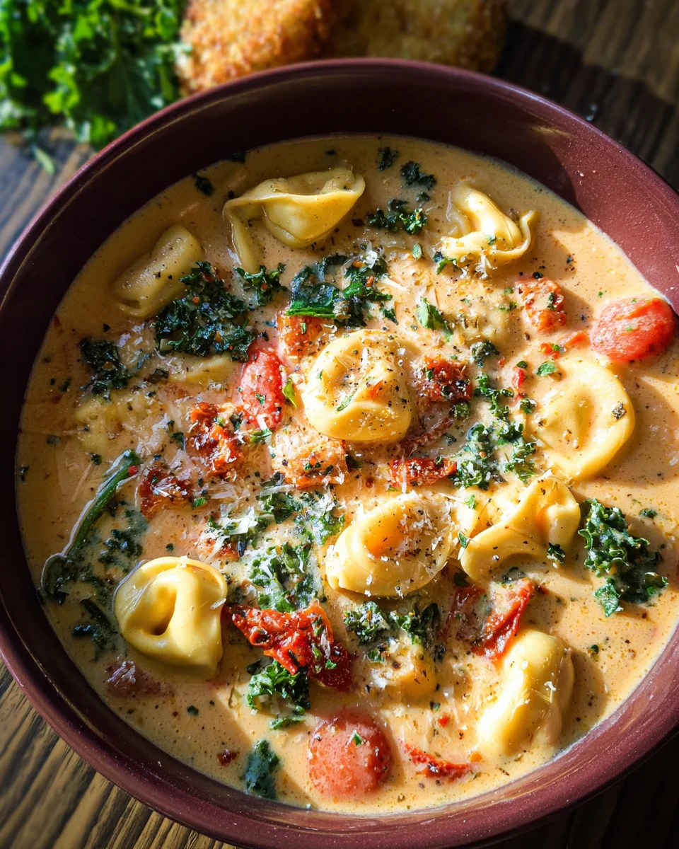 Creamy Tuscan Tortellini Soup 19 Creamy