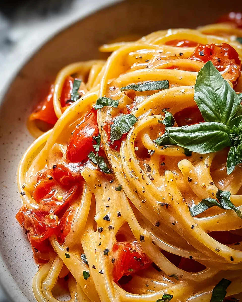 Easy One Pot Creamy Tomato Pasta