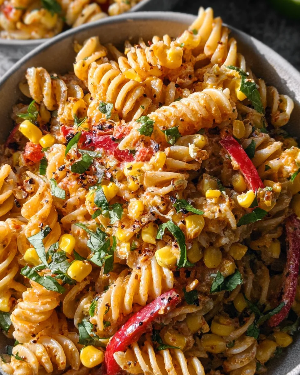 Esquites-Inspired Pasta Salad (Mexican Street Corn-Inspired)