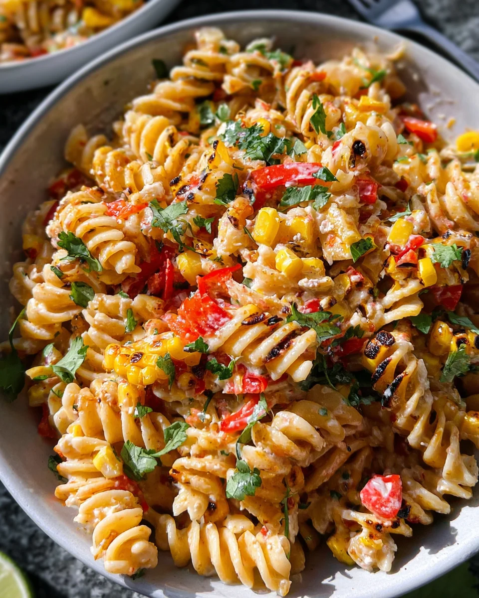 Esquites-Inspired Pasta Salad (Mexican Street Corn-Inspired) 24 Esquites-Inspired