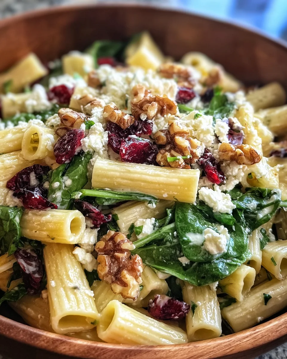 Feta & Cranberry Rigatoni Salad with Lemon Vinaigrette 22 Feta