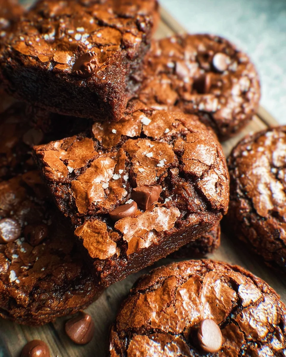 Fudgy Chewy Browkies (Brookies)