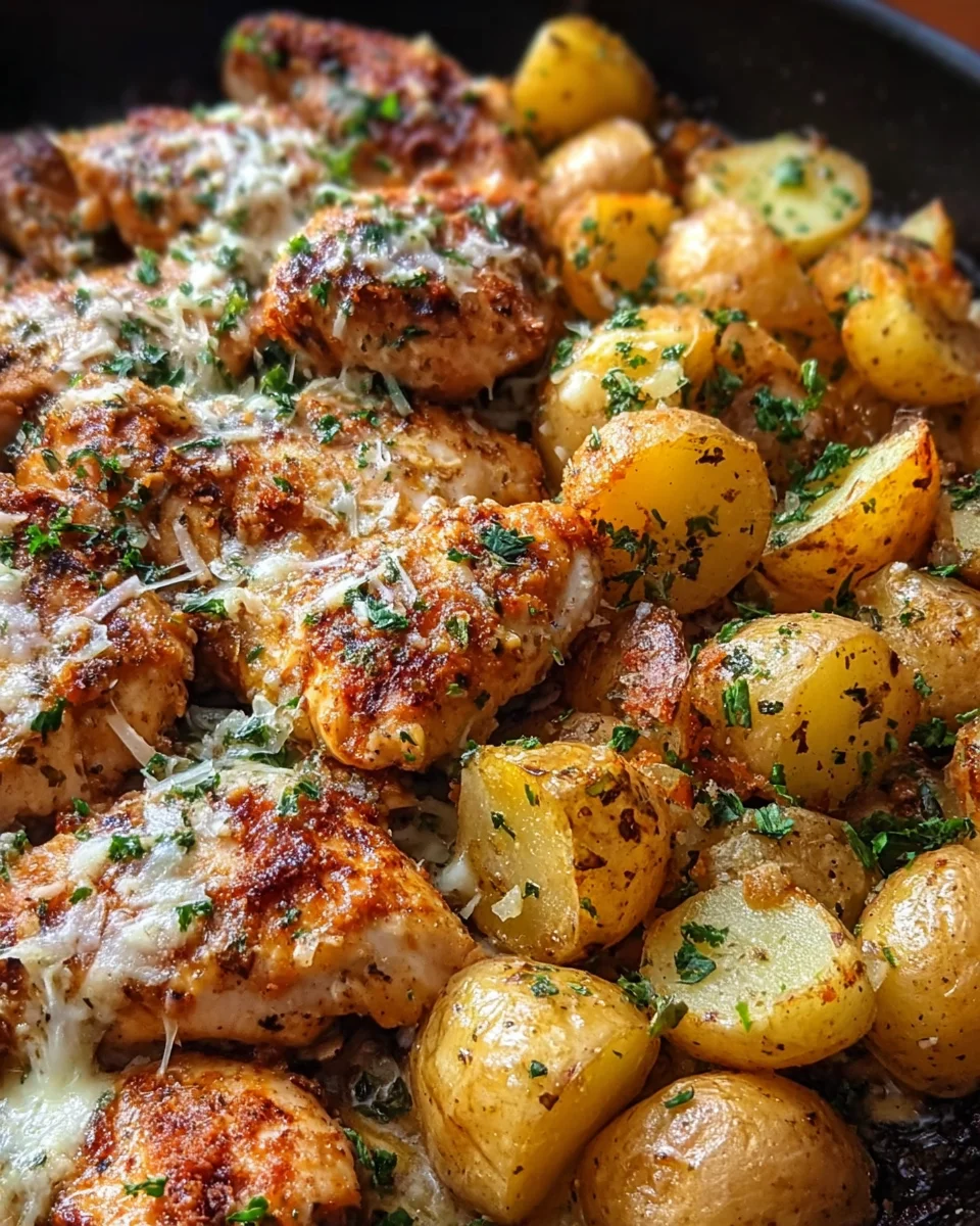 Garlic Parmesan Chicken and Potatoes (One-Pan Dinner) 21 Garlic