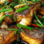 Ginger Onion Fried Sea Bass 25 Ginger Onion Fried Sea Bass
