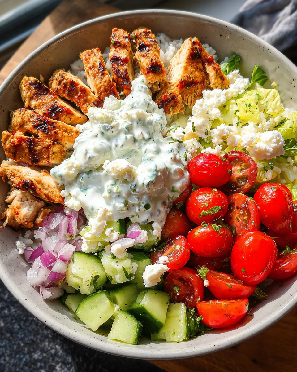 Greek Chicken Bowls