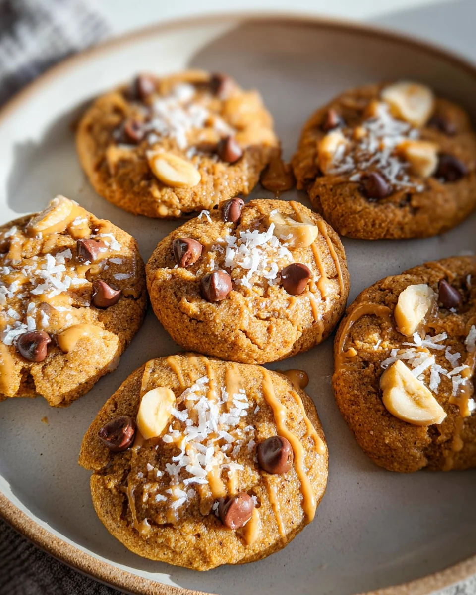 Healthy Peanut Butter Banana Cookies