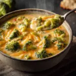 High Protein Broccoli Cheddar Soup