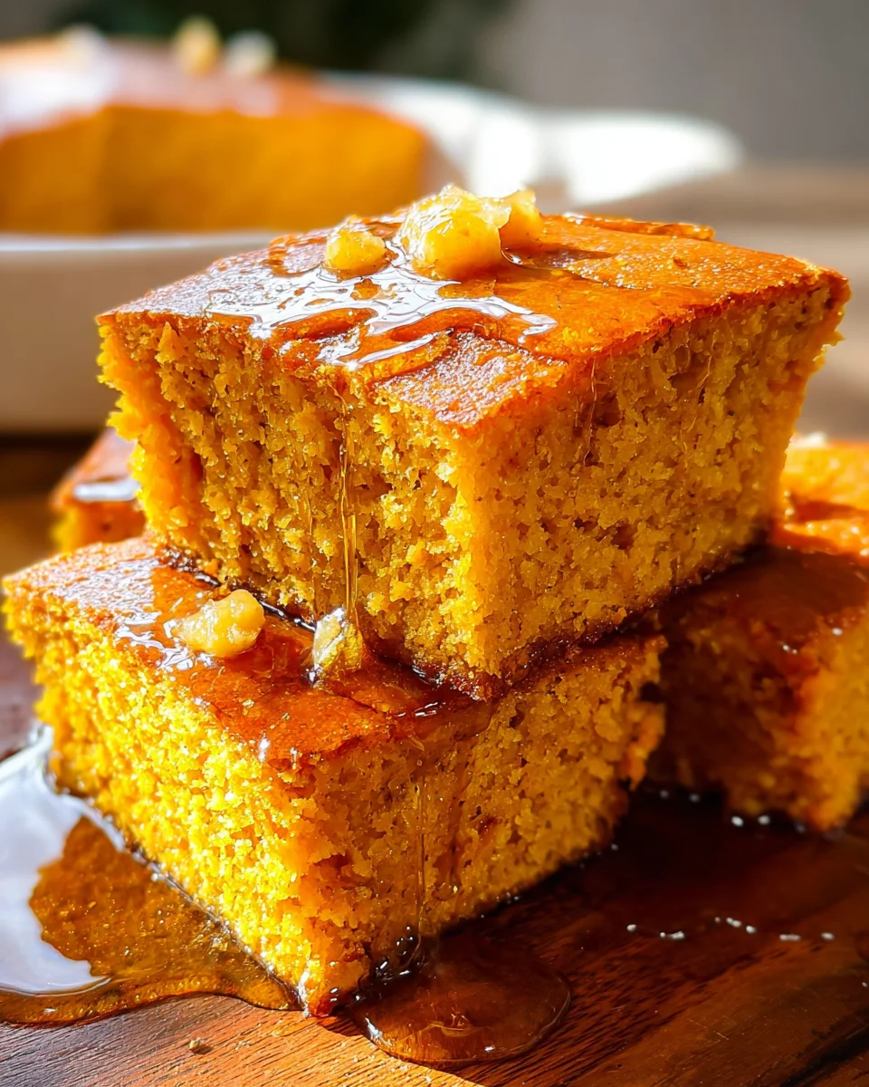 Honey Butter Sweet Potato Cornbread