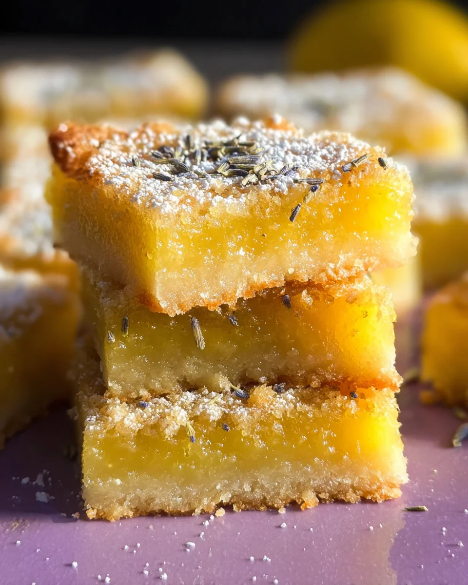 Lavender Lemon Bars
