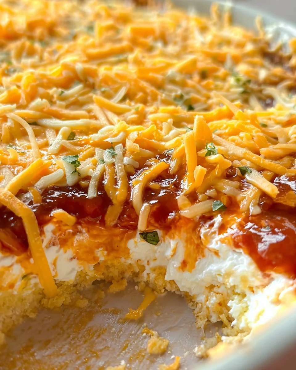 Layered Cream Cheese and Salsa Dip