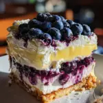 Lemon Blueberry Shortbread Mousse Cake 21 Lemon Blueberry Shortbread Mousse Cake