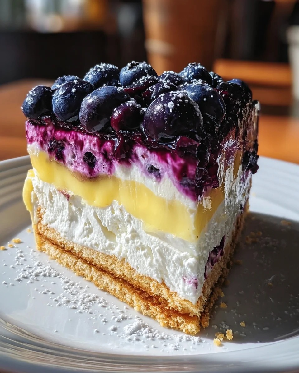 Lemon Blueberry Shortbread Mousse Cake 19 Lemon