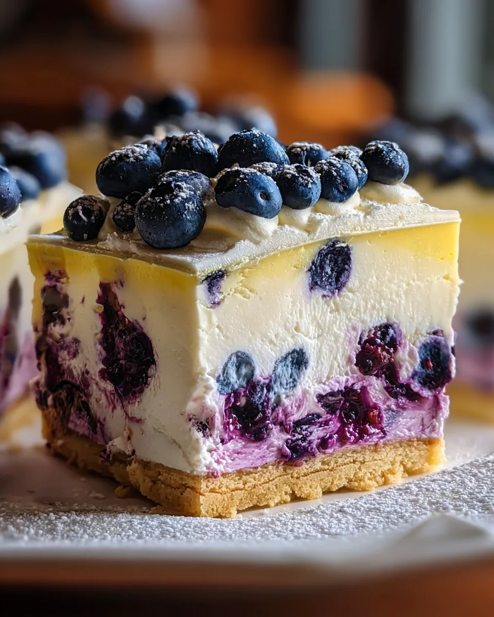 Lemon Blueberry Shortbread Mousse Cake 20 Lemon