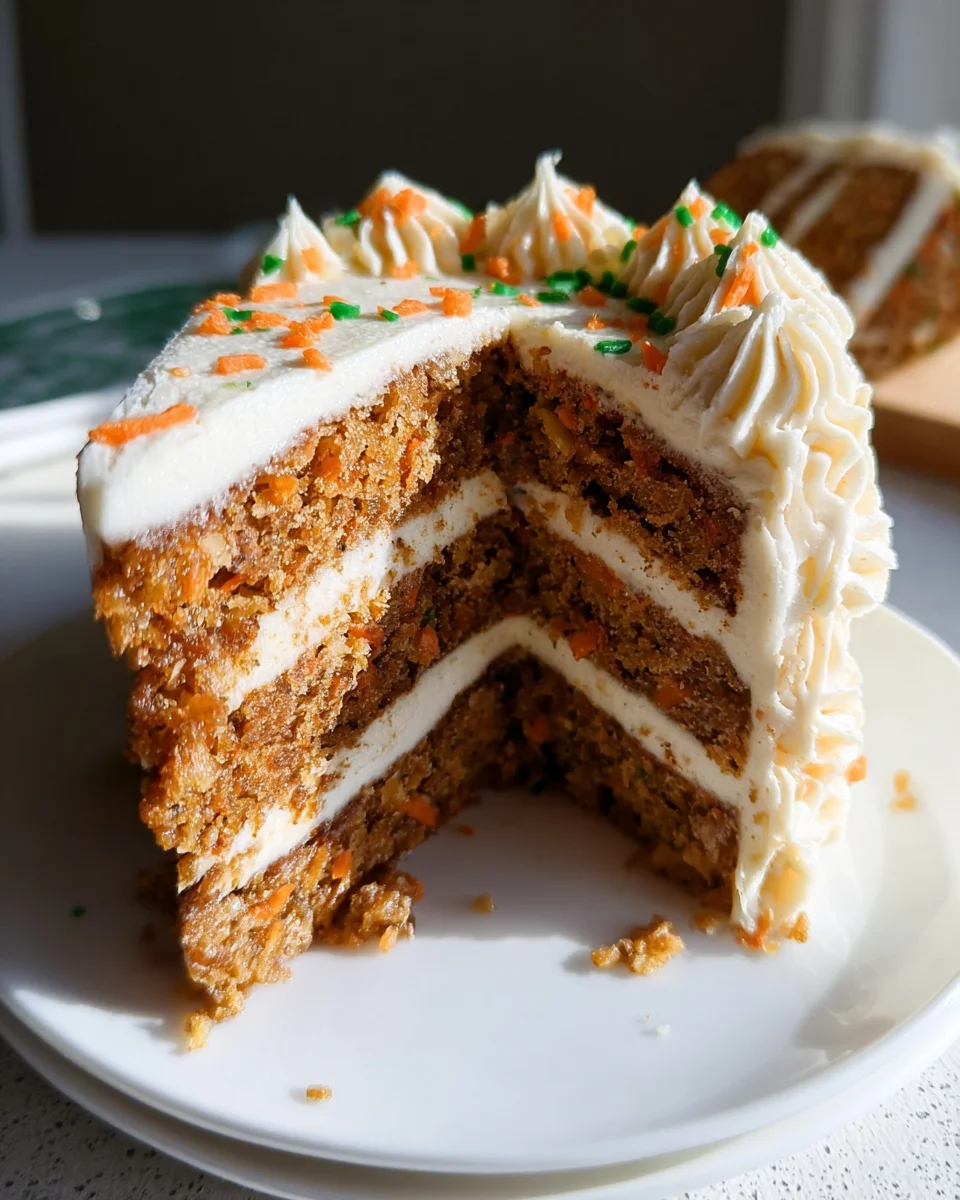 MOIST Vegan Carrot Cake Recipe with Cream Cheese Frosting