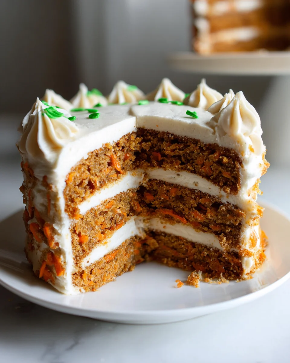 MOIST Vegan Carrot Cake Recipe with Cream Cheese Frosting 28 MOIST