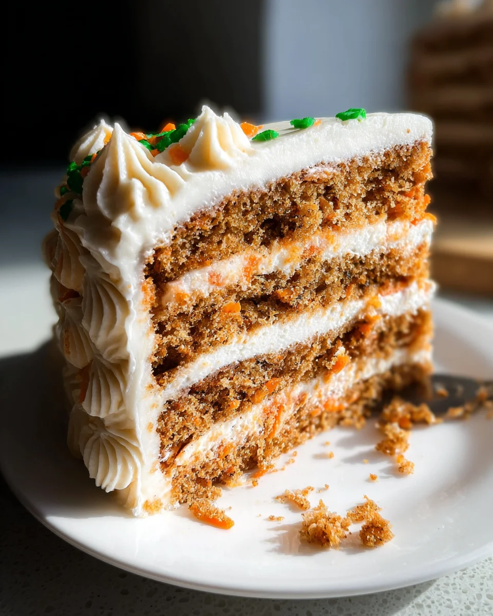 MOIST Vegan Carrot Cake Recipe with Cream Cheese Frosting 29 MOIST