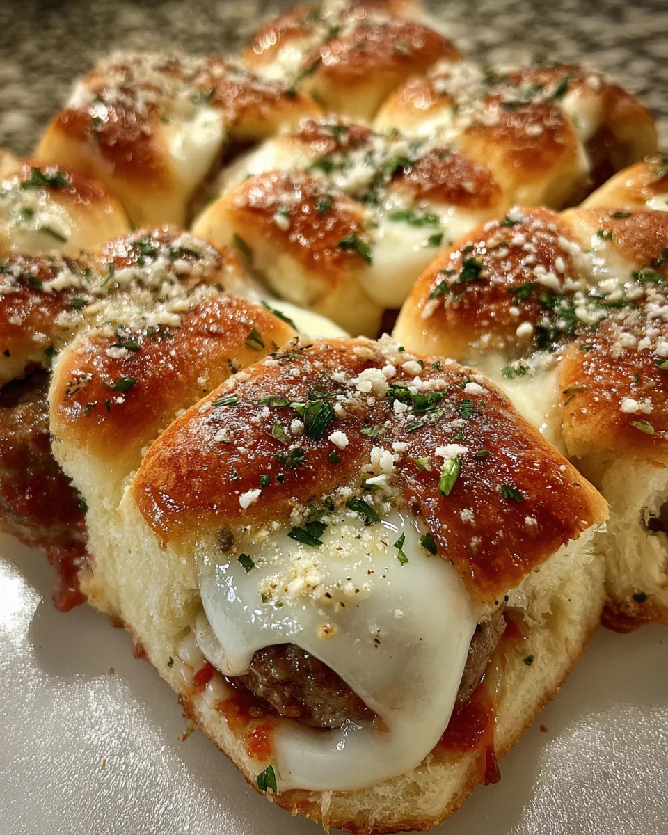 Meatball Parmesan Sliders