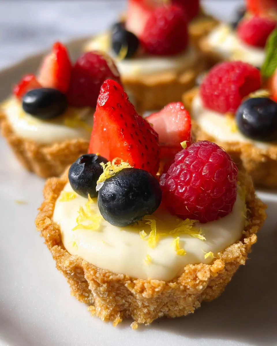 Mini Lemon Cheesecake Tarts