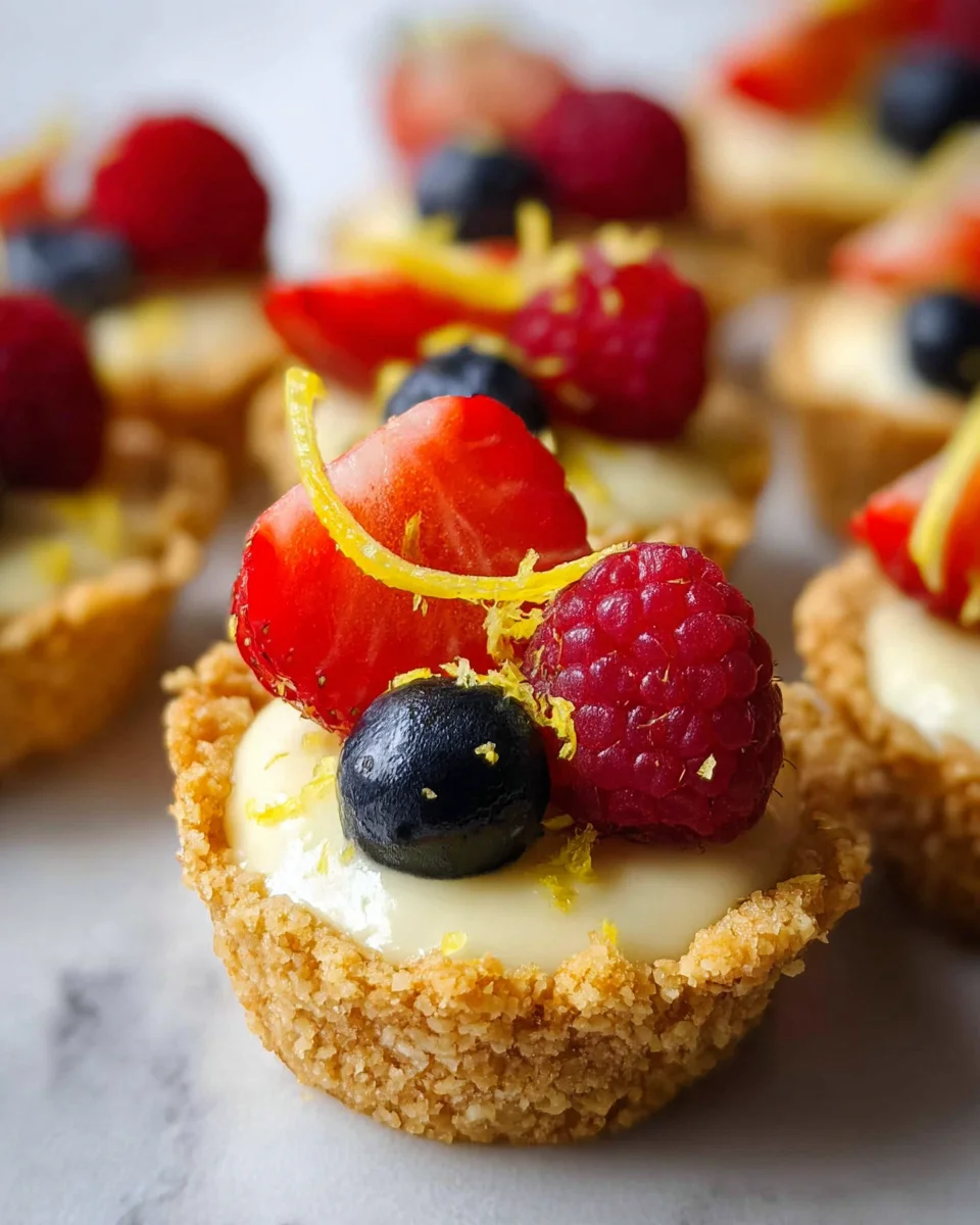 Mini Lemon Cheesecake Tarts 19 Mini